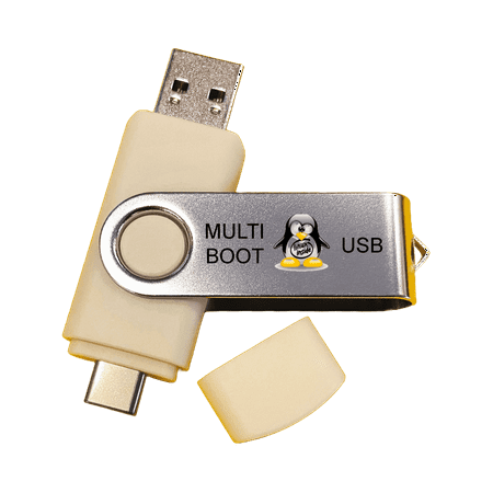 8-in-1 Linux Best OS Collection Set Universal MultiBoot Bootable Live Install and Recovery USB Flash Thumb Drive
