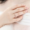 thumbnail image 4 of MANHUJI Rings for Women Non Tarnish Rose Gold Ring Elegant Wedding Gold and Engraved Flower Ring Rings for Women Sterling Silver Costume Jewelry for Women Rings for Women Non Tarnish(Rose Gold,10), 4 of 6