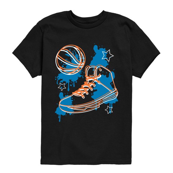 Instant Message - Basketball Shoe Short Sleeve Graphic T-Shirt
