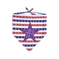 thumbnail image 1 of July Bandanas Memorial Independence Day Scarf Washable Triangle Bibs Patriotic Adjustable Kerchief For Cats And Dogs Pet Collars, 1 of 6