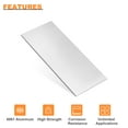 thumbnail image 4 of Uxcell 4Pack 100mm x 50mm x 3mm Rectangle 6061 Aluminum Sheet Flat Metal Plate Stock, 4 of 5