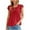 A01_Red, variant on Yghzkop Blouses for Women Dressy Casual Tie Front Blouse 2025 Summer Ruffle Short Sleeve Crewneck Shirts Loose Fit Trendy Blouses Lightweight Vertical Striped Tunic Tops