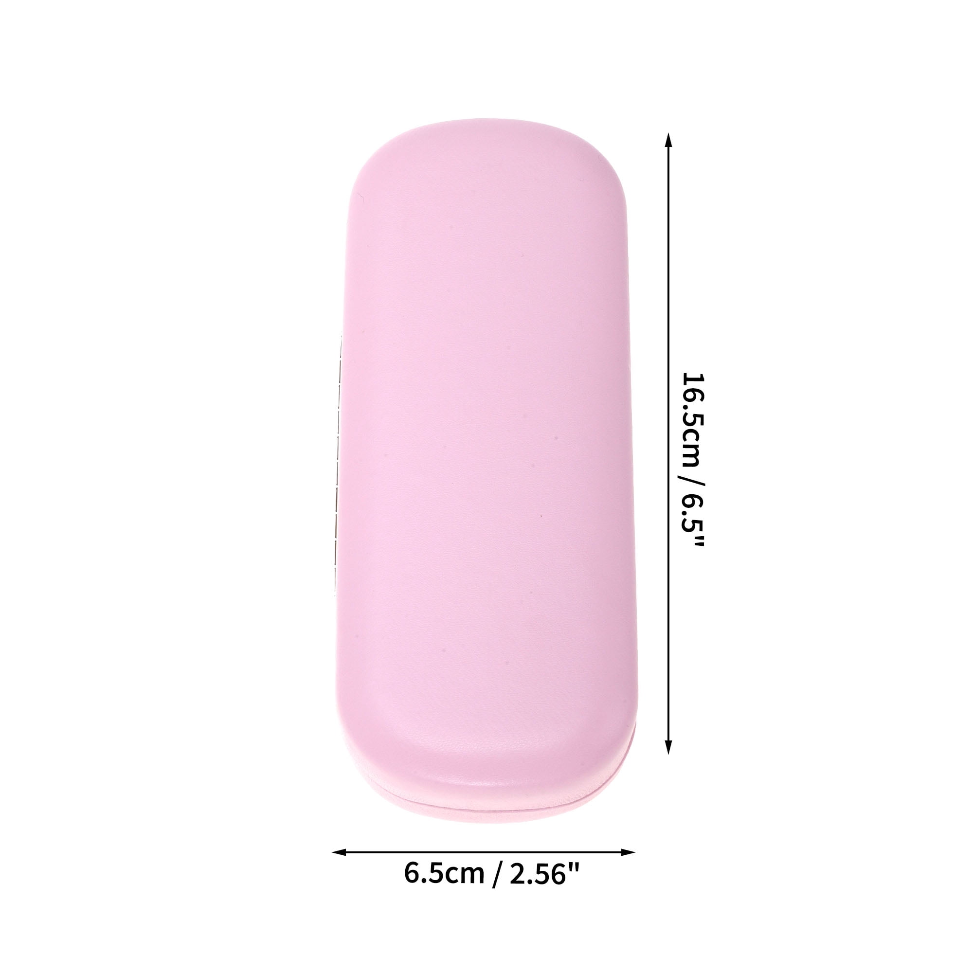 Unique Bargains Arc Portable Eyeglasses Storage 6.5"x2.56"x1.46" Pink