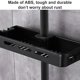 thumbnail image 5 of Kearding Estante de baño TureClos, estante de almacenamiento de ducha de plástico, soporte de baño de perforación libre ajustable Juegos de accesorios de baño negro, 5 of 6