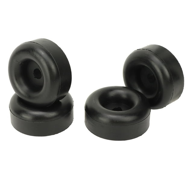 Topes de goma redondos absorción de vibraciones 25 pulgadas de diámetro 4 piezas 1 pulgada de espesor altura de rampa cojín de goma para puerta protección para barco ANGGREK Otros