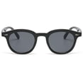 thumbnail image 3 of Retro Sunglasses Korean Fashion Simple Lightweight Eyewear with Resin Lens and PC Frame Street Shot Look Frame Width, 3 of 4
