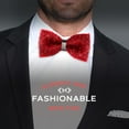 thumbnail image 3 of LAICAIW Rhinestone Bow Ties for Men-Pre Tied Sequin Bowties with Adjustable Length-Huge Variety Colors Available, 3 of 6