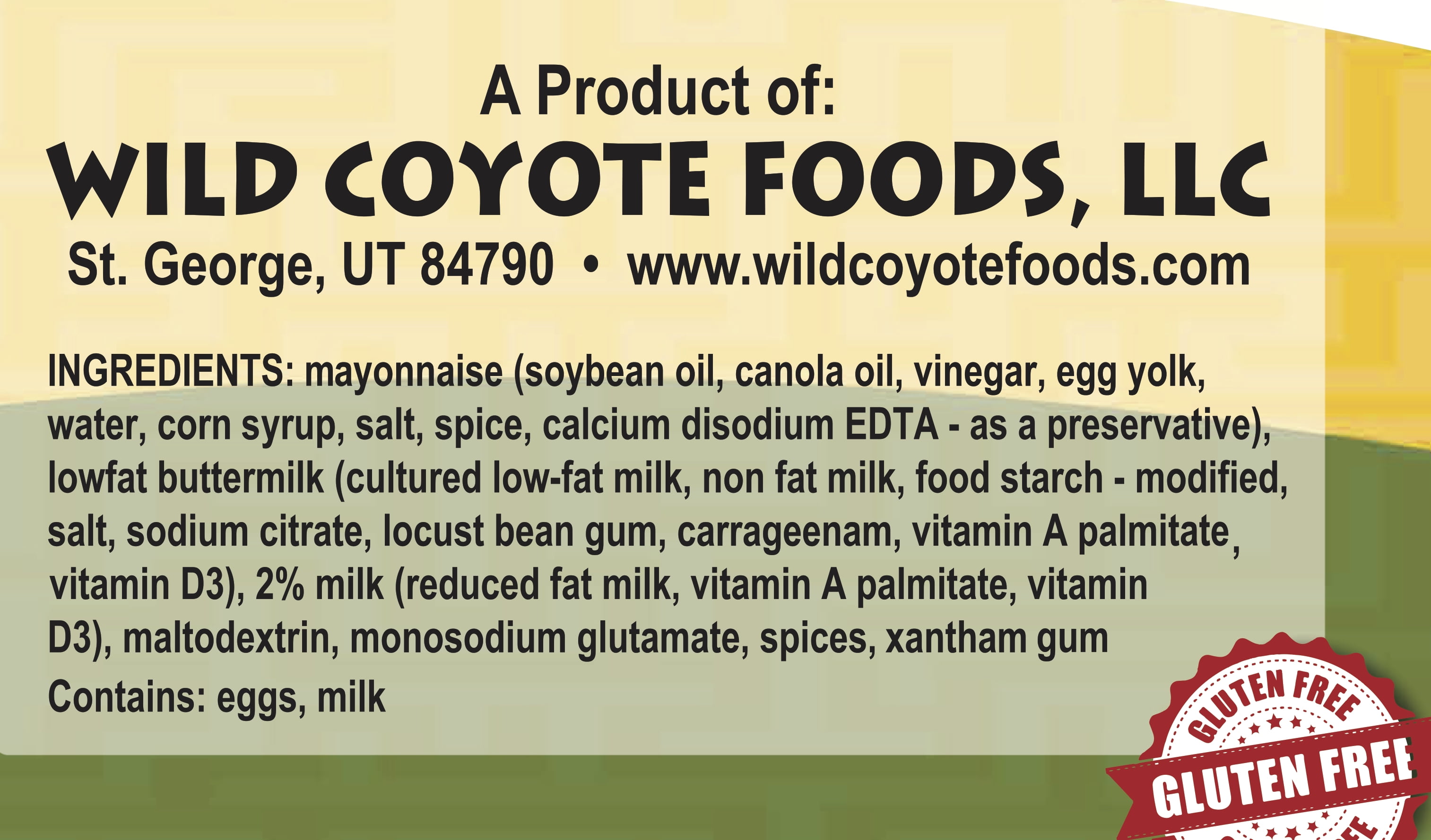 Wild Coyote Foods Signature Ranch Gallon