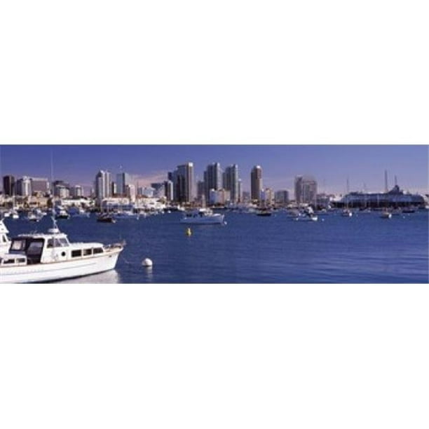Panoramic Images PPI124161L Bâtiments au Bord de l'Eau San Diego California USA 2010 Affiche Imprimée par Panoramic Images - 36 x 12