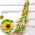 thumbnail image 3 of Ponpon 5 Pack 7.5ft Artificial Sunflower Garland with Green Leaves, Sunflower Hanging Vines  for Garden Party Craft Outdoor Decorations, Large, 3 of 7
