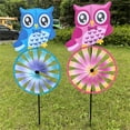 thumbnail image 4 of Child Friendly Owl Windmill Outdoor Decoration Whirling Motion Toy Plastic Fabric Easy Install Yard Landscape Art, 4 of 9