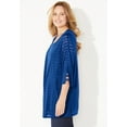 thumbnail image 3 of Catherines Women's Plus Size Shadow Stripe Cardigan, 3 of 3