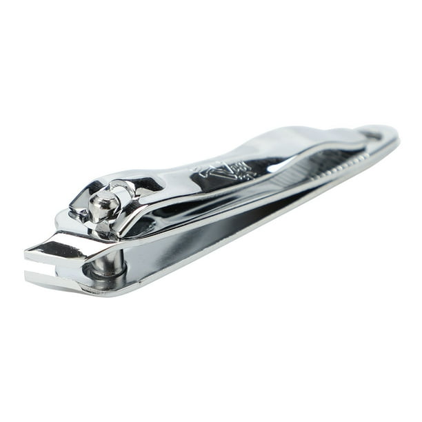 Silver Tone Metal Slanted Edge Foot Nail Fingernail Clipper Cutter Manicure Pedicure Tool