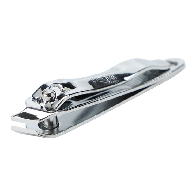 Silver Tone Metal Slanted Edge Foot Nail Fingernail Clipper Cutter Manicure Pedicure Tool