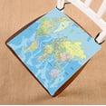 thumbnail image 1 of Cojín para silla ABPHQTO 45x45 cm con mapa del mundo político, 1 of 1