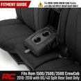 thumbnail image 5 of Fundas de Asiento Rough Country 91029 para Ram 1500 Crew Cab 2009 a 2018 Neopreno Filas Completas, 5 of 5