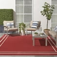 thumbnail image 4 of Nourison Essentials Indoor/Outdoor Brick/Ivory 9' x 12' Area Rug, (9x12), 4 of 9