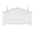 thumbnail image 5 of Pemberly Row Traditional Bead Molding and Shell Motif Wood Twin Bed in White, 5 of 6