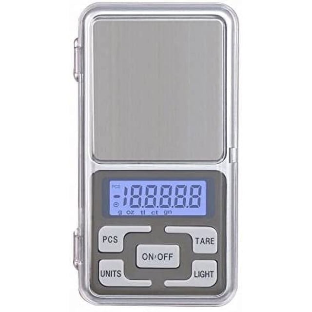 Báscula electrónica, báscula de bolsillo, mini báscula digital de bolsillo de 500 g/0,1 g para joyería/té/levadura/café gramo de cocina (500 g/0,1 g)