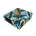 thumbnail image 2 of KLL Colorful Fishing Baits Print Fleece Throw Blanket, Horizontal Fleece Bedding Cute Soft Blankets Comfy Fleece Flannel Plush Home Decor for Couch & Bed -50"x40", 2 of 9