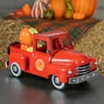 thumbnail image 6 of Metal 18.5" Long Multi-Seasonal Christmas and Harvest Pickup Truck with Metal Tree, Pumpkins, and Matching Side-Magnet Sets…, 6 of 11