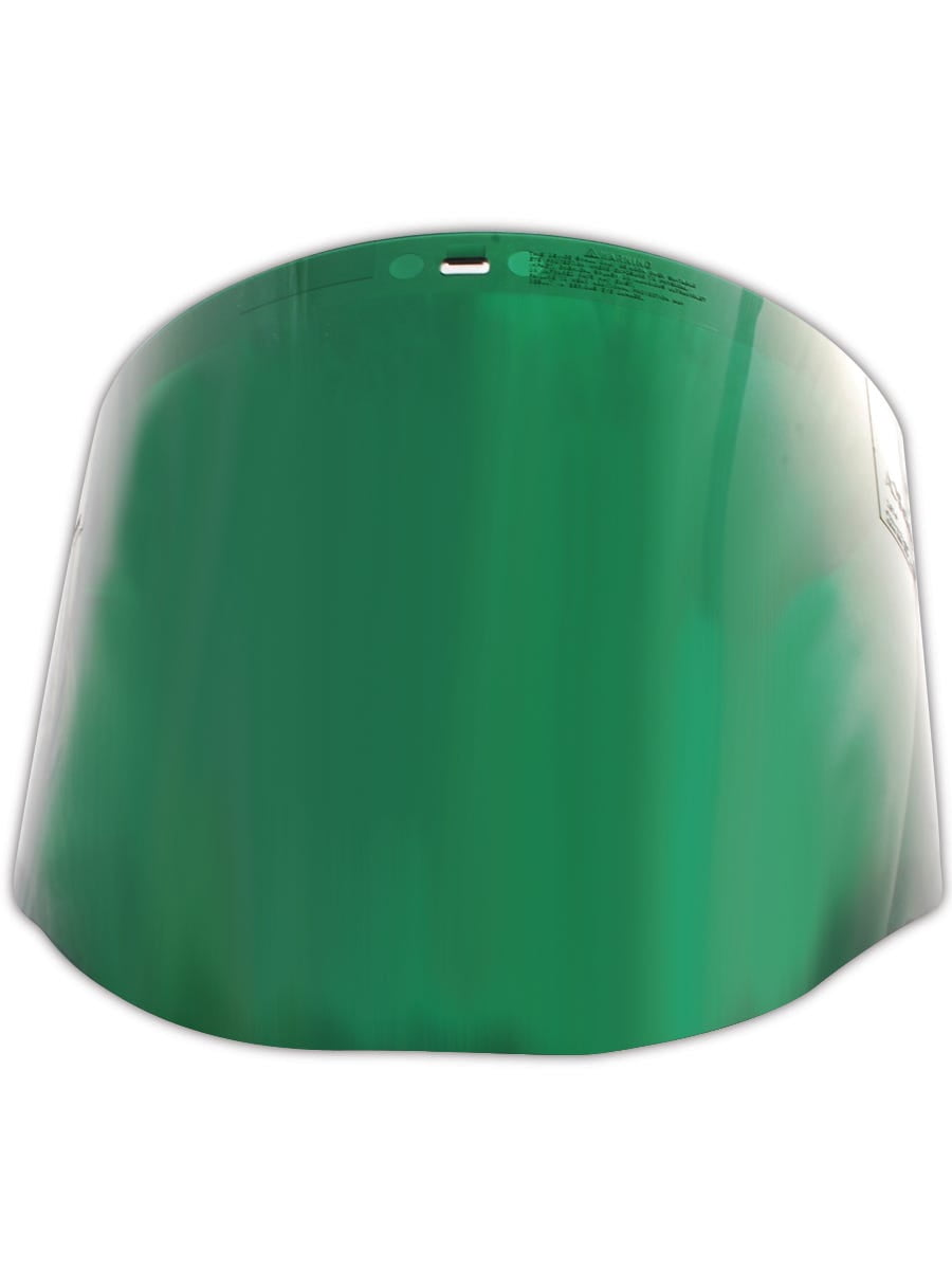 Dark Green Polycarbonate Faceshield WP96, Molded