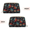 thumbnail image 3 of Cauagu Paisley1 Print Large Cosmetic Bag,Portable Cosmetics Pouch Travel Makeup Bag Large Capacity Travel Makeup Case Organizer Makeup Brush Organizer, 3 of 8