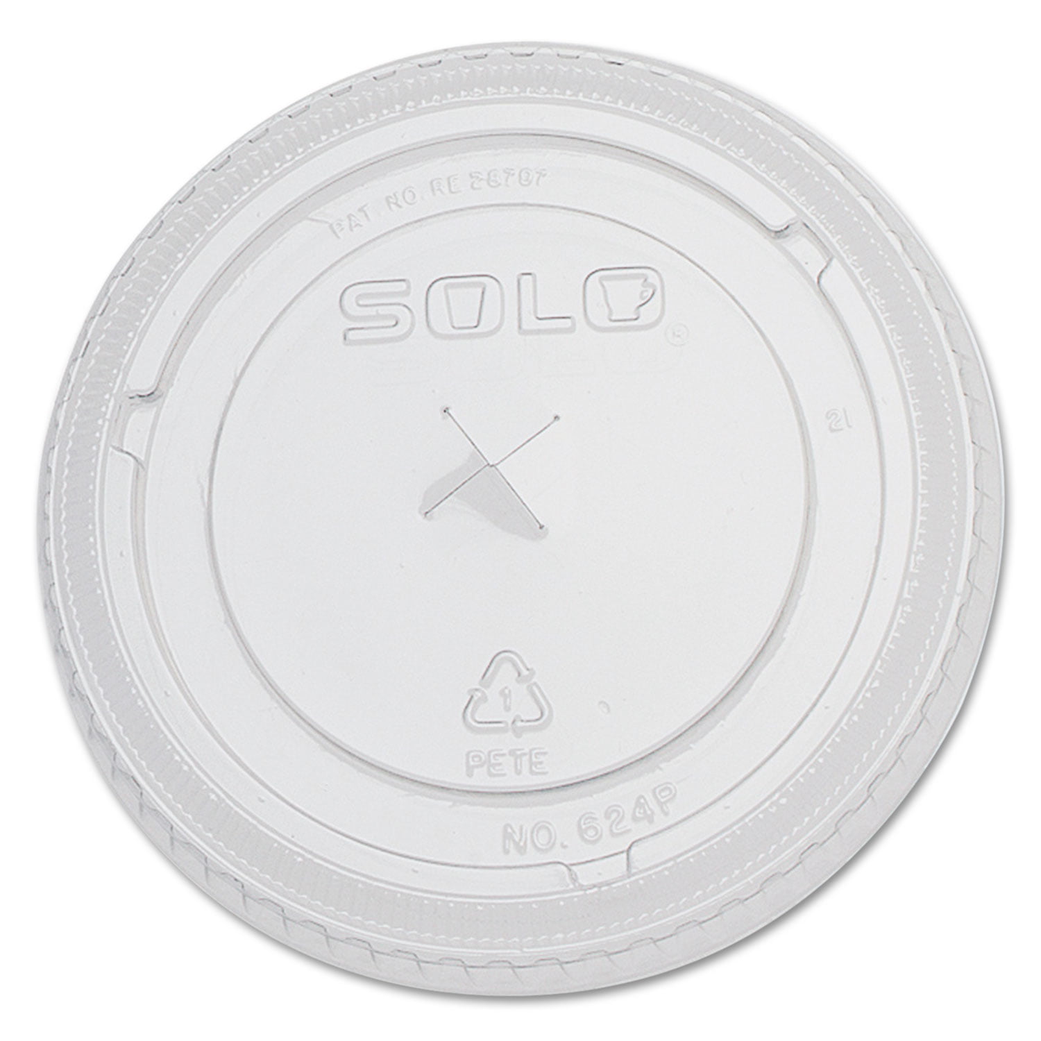 Case of 1000 Details about   Solo 624TS Clear Lid PET 624 Flat Straw Slot 