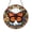 Acrylic 3.5 Inch, variant on Stained Glass Monarch Butterfly Window Decor Featuring Symmetrical Wing Design, Circular Hanging Panel