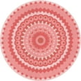 thumbnail image 1 of Ahgly Company Indoor Round Patterned Baby Pink Area Rugs, 4' Round, 1 of 1