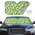 thumbnail image 2 of Kdxio Green Kiwi Print Windshield Sun Shade,UV Rays and Sun Heat Protection,Sunshade for Car Windshield,Car Shade Front Windshield -, 2 of 6