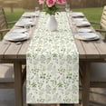 thumbnail image 3 of Table Runners 72 Inches Long Dress Scarves, Beige Garden Botanical Farmhouse Kitchen/Dining Table Decor Table Runner, Coffee Tablerunners, Farmhouse Floral Leaves 13x72 Inch, 3 of 4