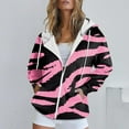 thumbnail image 4 of Halloween Hoodies for Women 2025 Halloween Pumpkin Skull Graphic Zip Up Hoodie Sweatshirt with Pockets Pullover Tops, 4 of 6