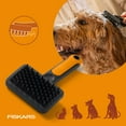 thumbnail image 5 of Fiskars Pet Massage Brush, Gentle Silicone Bristles for Deshedding, 5 of 10