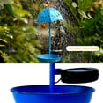 thumbnail image 5 of Clearance！Solar Bird Feeder, Hummingbird Feeder for Outdoors Solar Bird Feeder Metal Humming Bird Feeder Wild Bird Seed Feeder with Umbrella Raindrop LED Dynamic Light, 5 of 6