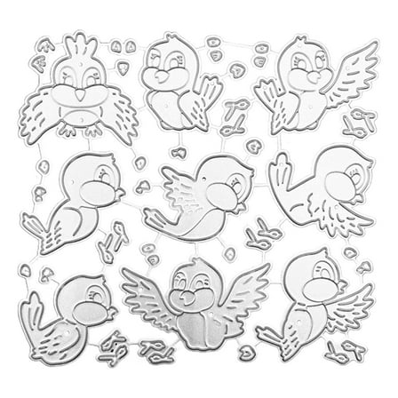 Bird Die Cuts Cute Little Bird Metal Cutting Dies Embossing Stencils Mold for DIY Album Card Envelope Scrapbooking-Decor