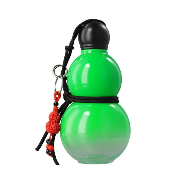 Botella de agua de calabaza KKwercv, botella de agua deportiva de calabaza de 800 ml, botella de agua portátil estilo calabaza para viajes al gimnasio, botella de agua de Monkey King de inspiración