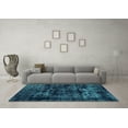 thumbnail image 3 of Ahgly Company Indoor Rectangle Persian Turquoise Blue Bohemian Area Rugs, 7' x 10', 3 of 4