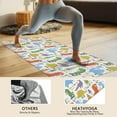 thumbnail image 4 of Colorful Dinosaurs Skating Pattern Hot Yoga Mat Towel Non Slip for Hot Yoga - Quick-Drying Yoga Mat Cover with 4 Corner Pockets with Travel Bag - Hot Yoga Towel Non Slip 70"x26", 4 of 6