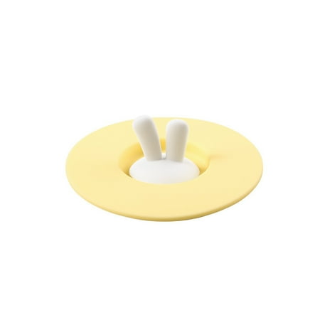 

Meizhencang Silicone Bunny Ears Dustproof Leakproof Heat-resistant Cup Mug Bowl Lid Cover