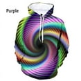 thumbnail image 2 of Sudadera con capucha para hombre y mujer, con estampado 3D de vértigo azul, con personalidad, con gráficos, colorida, hipnótica, 2 of 5