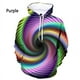 thumbnail image 4 of Sudadera con capucha para hombre y mujer, con estampado 3D de vértigo azul, con personalidad, con gráficos, colorida, hipnótica, 4 of 5