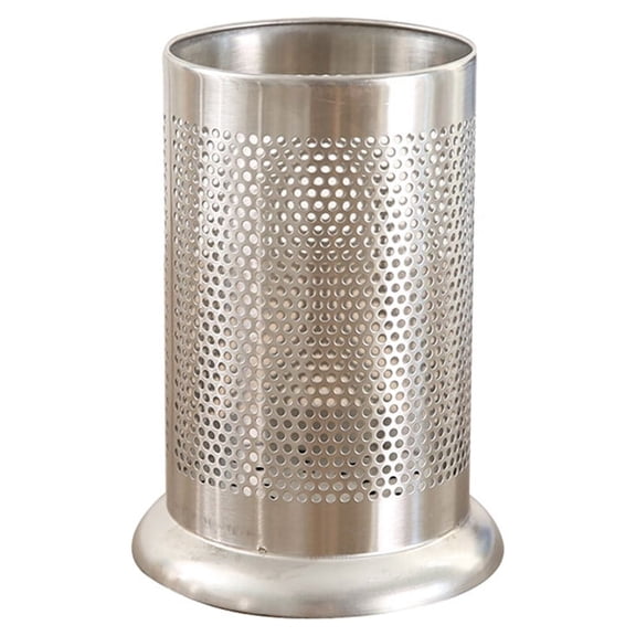 RENACLIPY Stainless Steel Utensil Holder for Kitchen Countertop, Cutlery Organizer with Drain Holes, Spoon Fork Storage