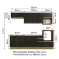 thumbnail image 3 of Cocina Integral Completa Madesa Lux 260cm MN 07, 3 of 5