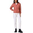 thumbnail image 2 of Abrigo corto de plumas para mujer INSPIRE CHIC, ligero y empaquetable, con capucha, invierno, color gris rosa, 2 of 5