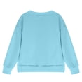 thumbnail image 5 of Wonitaaizi Girls Sweatshirts Pockets Teens Sweatshirt Long Sleeve Crewneck Pullover Tops Fall (5-6 Years,Light Blue), 5 of 6