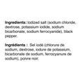 thumbnail image 5 of Sel iodé et poivre Great Value, 5 of 5