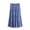 Blue, variant on WRKEKC Flowy Skirts for Women Boho Floral Print Elastic Waist Beach Skirt with Ruffle Trim and Lightweight