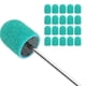 thumbnail image 3 of Cabezal de Lijado de Unas, Cabezal de Lijado de Pulido de Unas de Alta Resistencia Papel de Laja Fino Conveniente 0,4 x 0,6 Pulgadas Con Eje para Salón de Unas, 3 of 7