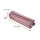 thumbnail image 2 of Estuche grande para lápices, bolsa de red transparente rosa con diseño tridimensional simple, 2 of 2
